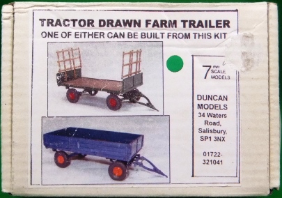 Duncan Models Tractor-drawn Farm Trailer kit 
