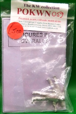Duncan Models 2 Figures in Overalls - unpainted