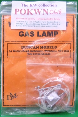 Duncan Models Wall-mounted Gas Lamp kit