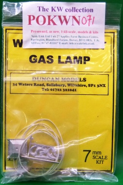 Duncan Models Wall-mounted Gas Lamp kit
