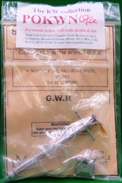 Duncan Models GWR Platform Lamp kit