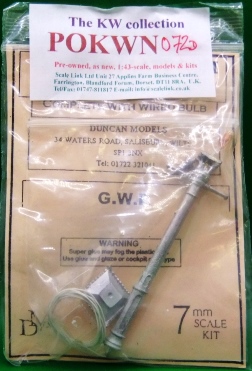Duncan Models GWR Platform Lamp kit