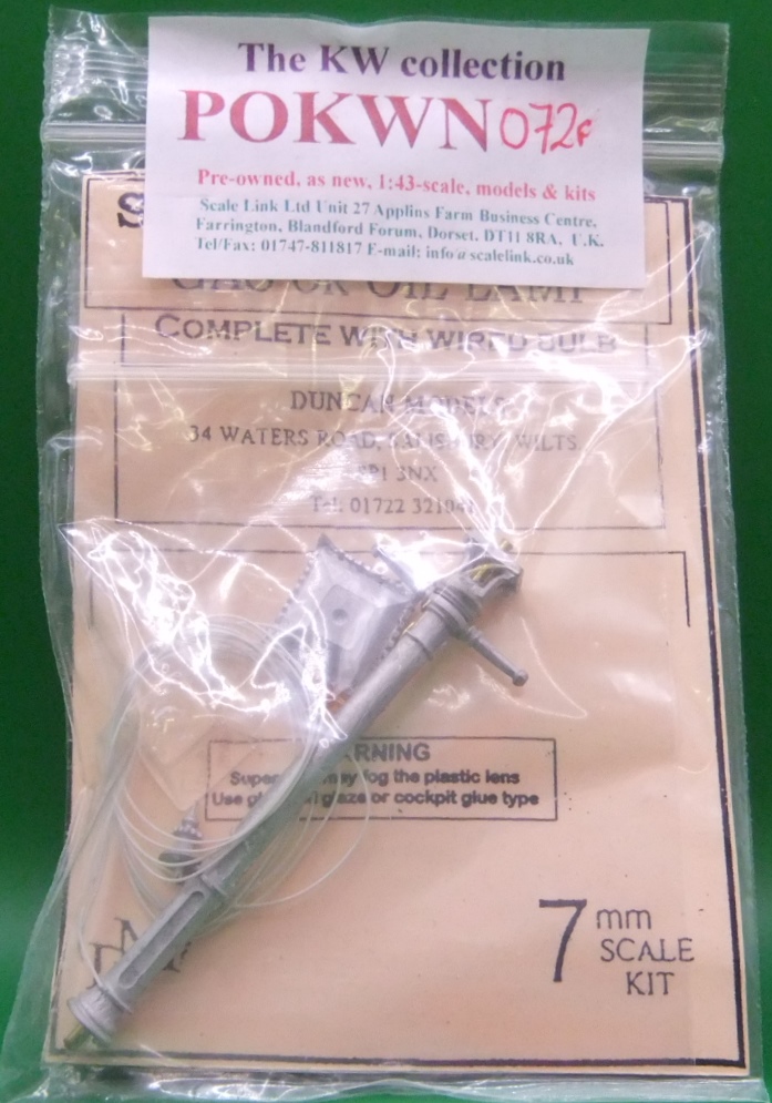 Duncan Models GWR Platform Lamp kit