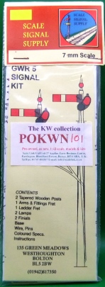 Signal Supply Company No:5 GWR Wooden Post Junction Signal kit
