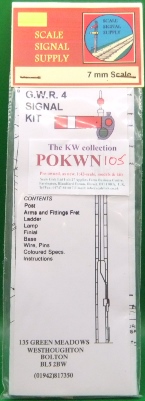 Signal Supply Company No:4 GWR Tubular Post Signal kit 
