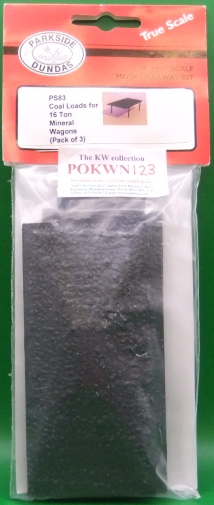 Parkside PS83 Coal Loads for Mineral wagon x 3