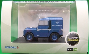Oxford Diecast 180006 Landrover Series 1 RAC 1:43