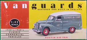 Vanguards 03007 Austin A40 Van - Bulmers Cider - 1:43