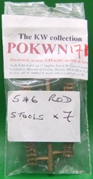 C+L Finescale 7PR201D 5 & 6 Rod Stools x 7 - h - kit