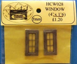Highland Castings HCW028 6-pane Window