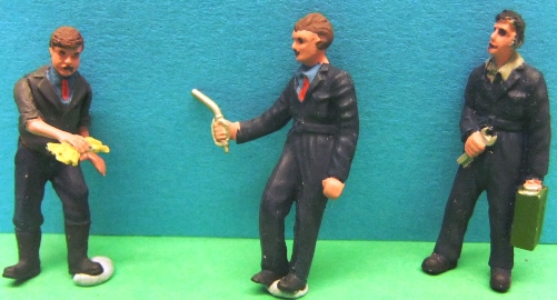 Unknown Maker Garage Mechanics x 3 Ready-Painted