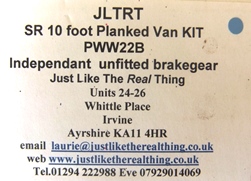 JLTRT PWW28 SR Planked Box Van Kit - No wheels