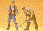 1:22.5 Track workers x 2 with pickaxe or Fork