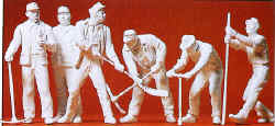 1:22.5 Track workers x 6 with appropriate tools UNPAINTED