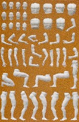 1:22.5 'Adam' Figure. Sufficient parts for 6 figures