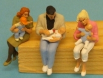 1:32 Seated Parents with  Children