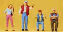 1:45 Figures Truckers x 3 & Hitch-hiking girl x 1 
