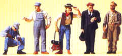 1:45 Figures US Track workers x 3, Conductor x 1 & Hobo x 1 
