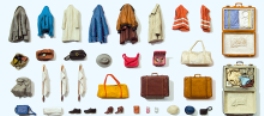 1:45 Luggage, Coats, Handbags, etc  x 30 plus pieces