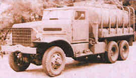 White 6x6, 2,000 gallon Gazoline tank