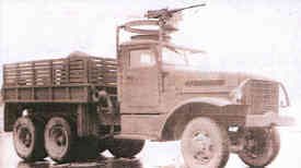 White 6-ton 6x6 Truck with 12.7 gun mount