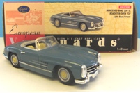 1:43 Vanguards 07800 Mercede 300SL - Blue/Cream