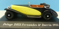 1:43 IXO/Altaya 1932 Delage D8SS Fernandez - Yellow/Black