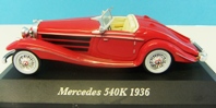 1:43 IXO/Altaya 1936 Mecedes 540K - Red