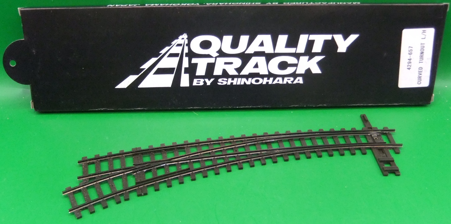 BEMO H0m Turnout - Left-Hand Curved by Shinohara 