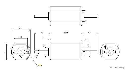 Scale Link 12v DC 5-pole motor 1220D