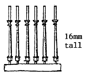 8ft Station canopy columns x 18 