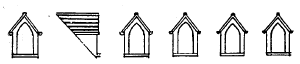 Dormer windows-gothic x 6 