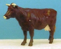 Standing cow - Devon Red 