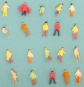 20 Painted 'Z' Civilian figures/Figurines pre-peindre