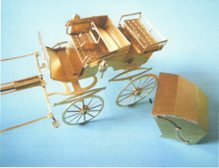 Horse-drawn 'Phaeton' in etched brass