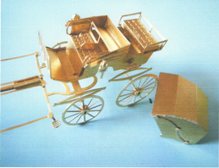 Horse-drawn 'Phaeton' in etched brass
