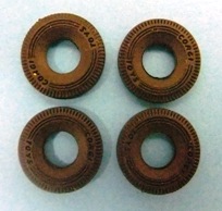 1:43 CORGI 12mm tyre x 4 