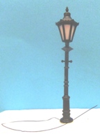 Hexagonal lantern, working LED streetlamps x 2