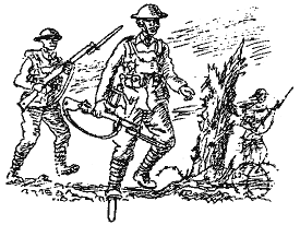 Infantry Officer advancing 
