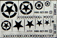 1- 8x8 inch Custom Cut Stencil, (PF-72) Star Wars Symbols 3.5"