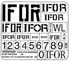 Modern IFOR markings 