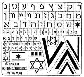 Modern Israeli markings 