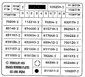 Modern Israeli licence plates 