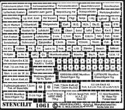 German crate & case markings