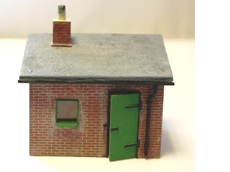Brick lineside hut in resin (kit)