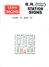 B.R. Modern Image Station Signs