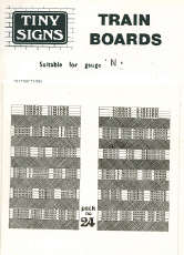 GWR/Western Region Coach Boards Set Two