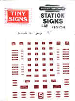 B.R. Station Signs [London Midland Region]