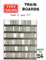GWR/Western Region Carriage Boards - Set 2