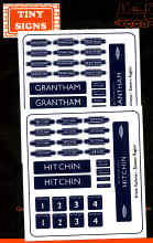 Grantham/Hitchin Station Signs